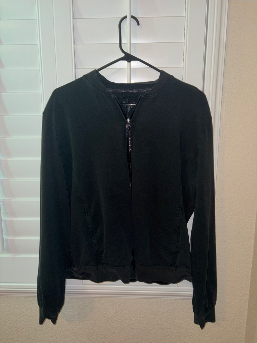 Women's Black Zip-Front Jacket